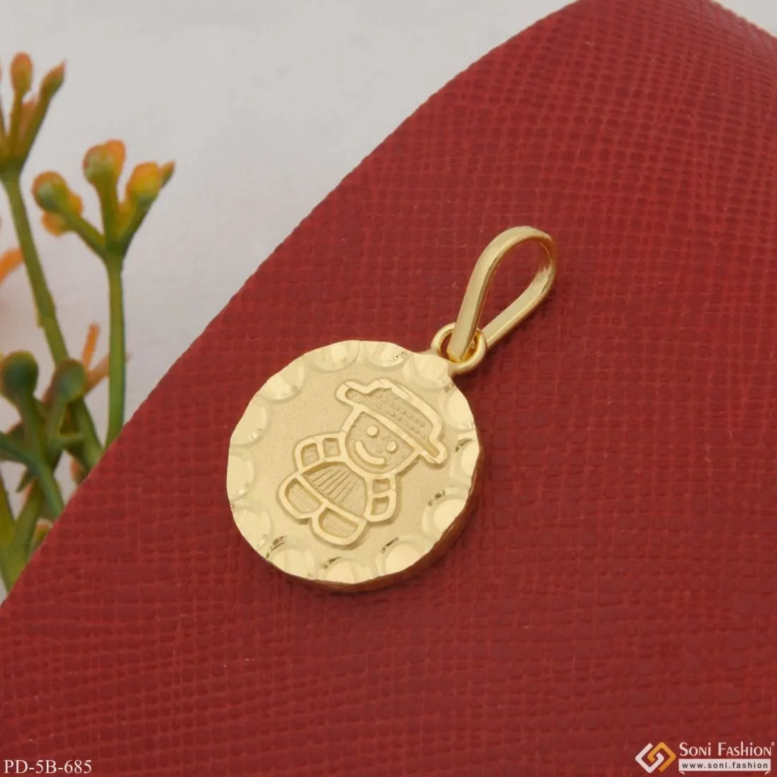 1 Gram Gold Plated Cute Pendant For Children | Kids | Little Baby - Style B685