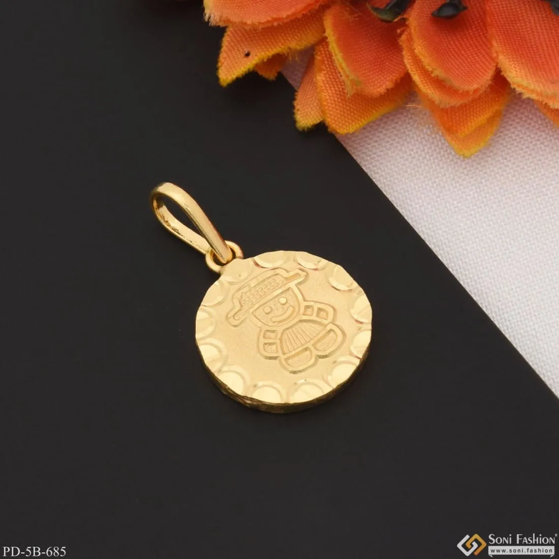 1 Gram Gold Plated Cute Pendant For Children | Kids | Little Baby - Style B685