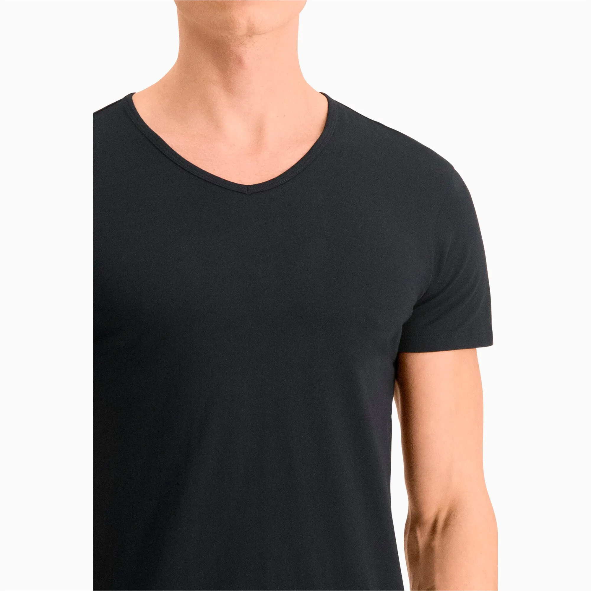 2 Pack Everyday Comfort Cotton Stretch V-Neck T-shirts