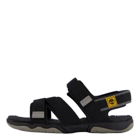 2 Strap Sandal Jet Black