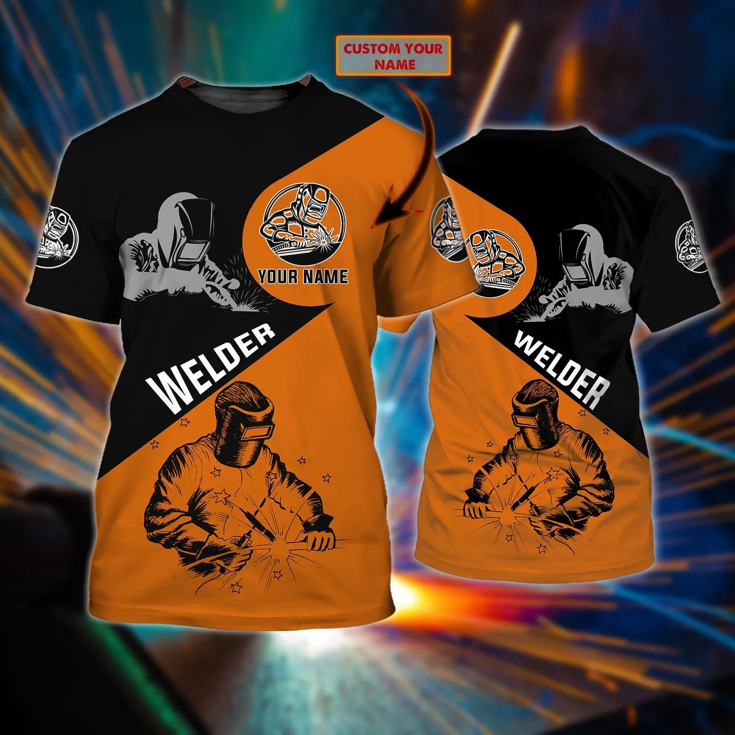 3D All Over Print Welder T Shirt, Personalized Welding Shirts Men And Women, Welder Birthday Gift