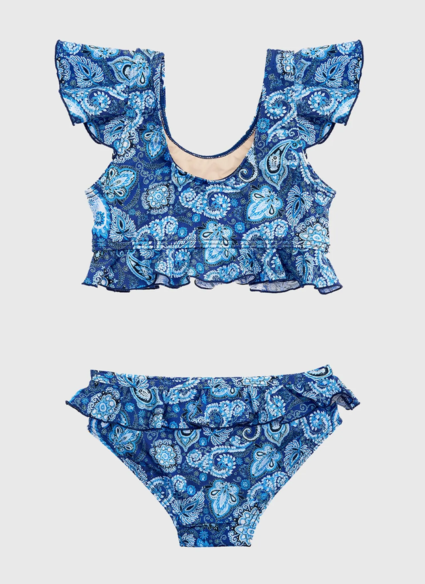 Aqua Blu Junior Girls Frill Bikini Set - Laurel