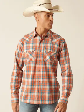 Ariat 10048497 Mens Hilario Retro Fit Shirt Arabesque Orange