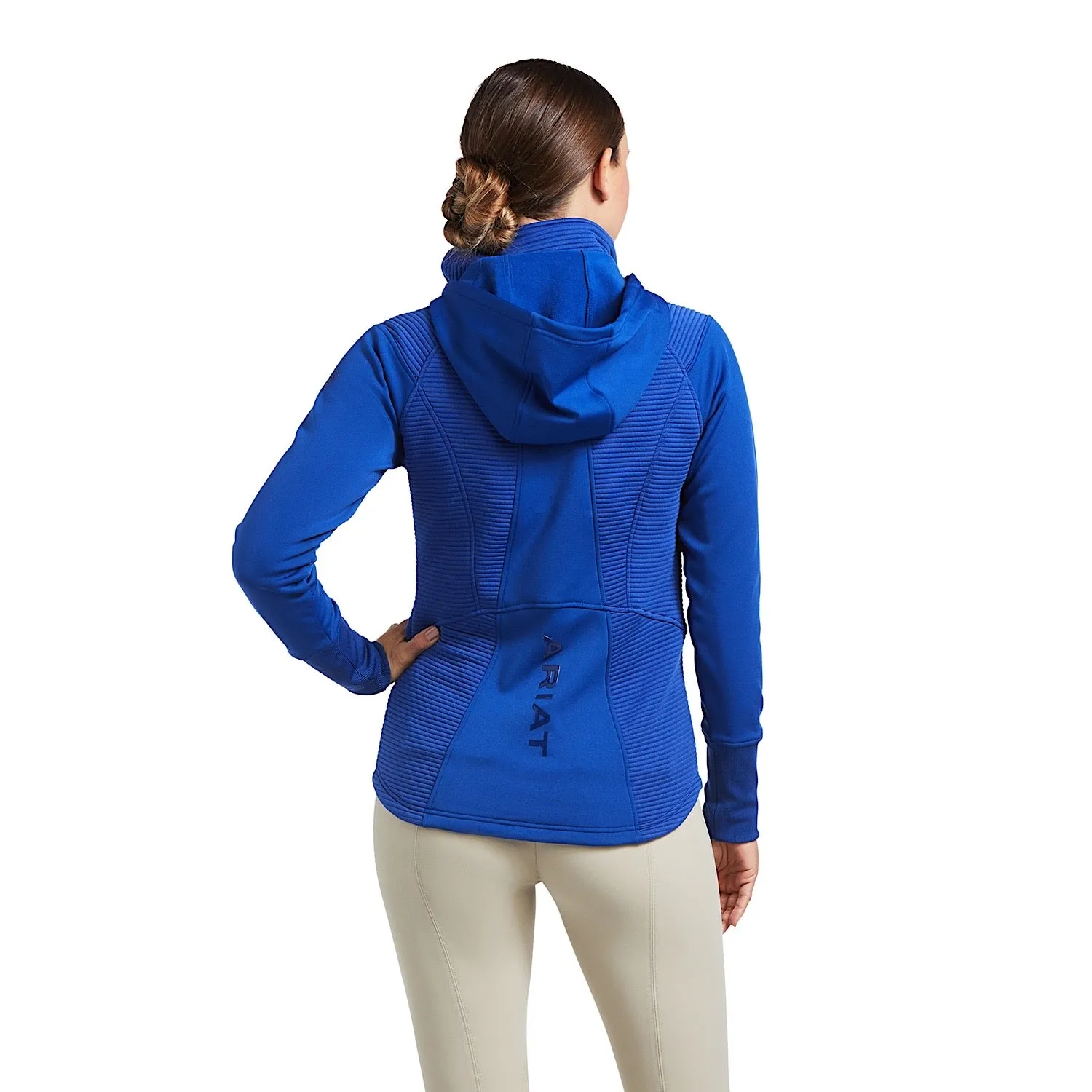 Ariat Womens Wilde Full Zip Sweatshirt Mazarine Blue