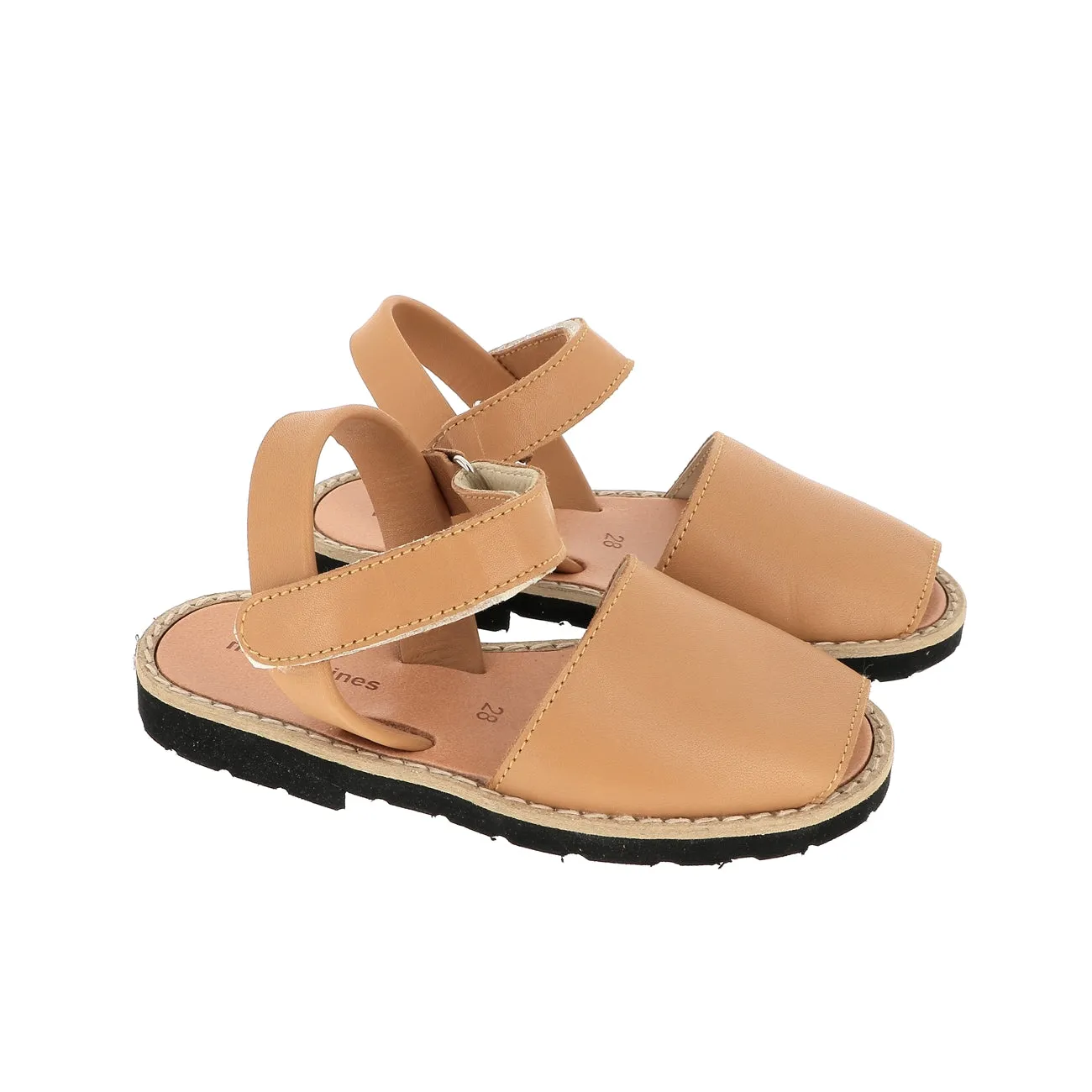 Avarca Velcro Cuir Naturel