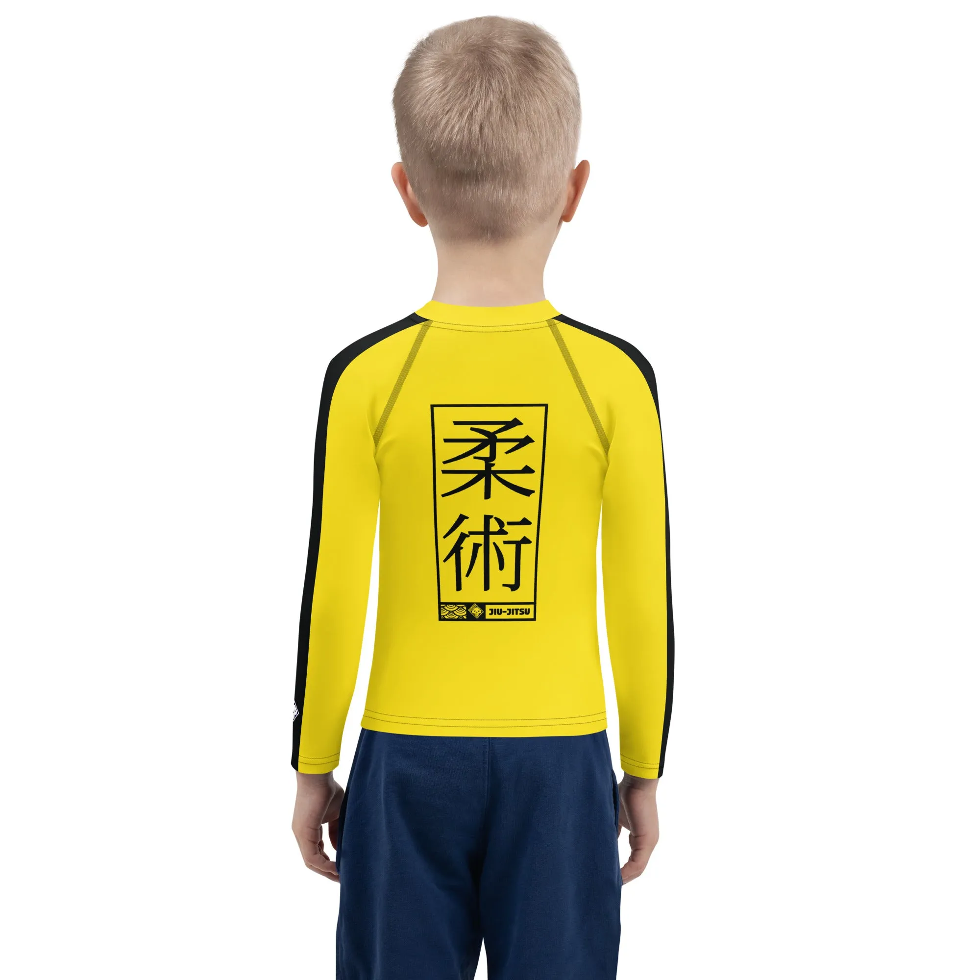 Awaken the Warrior Within: Boys' Bruce Lee Rash Guard - Jiu-Jitsu 020