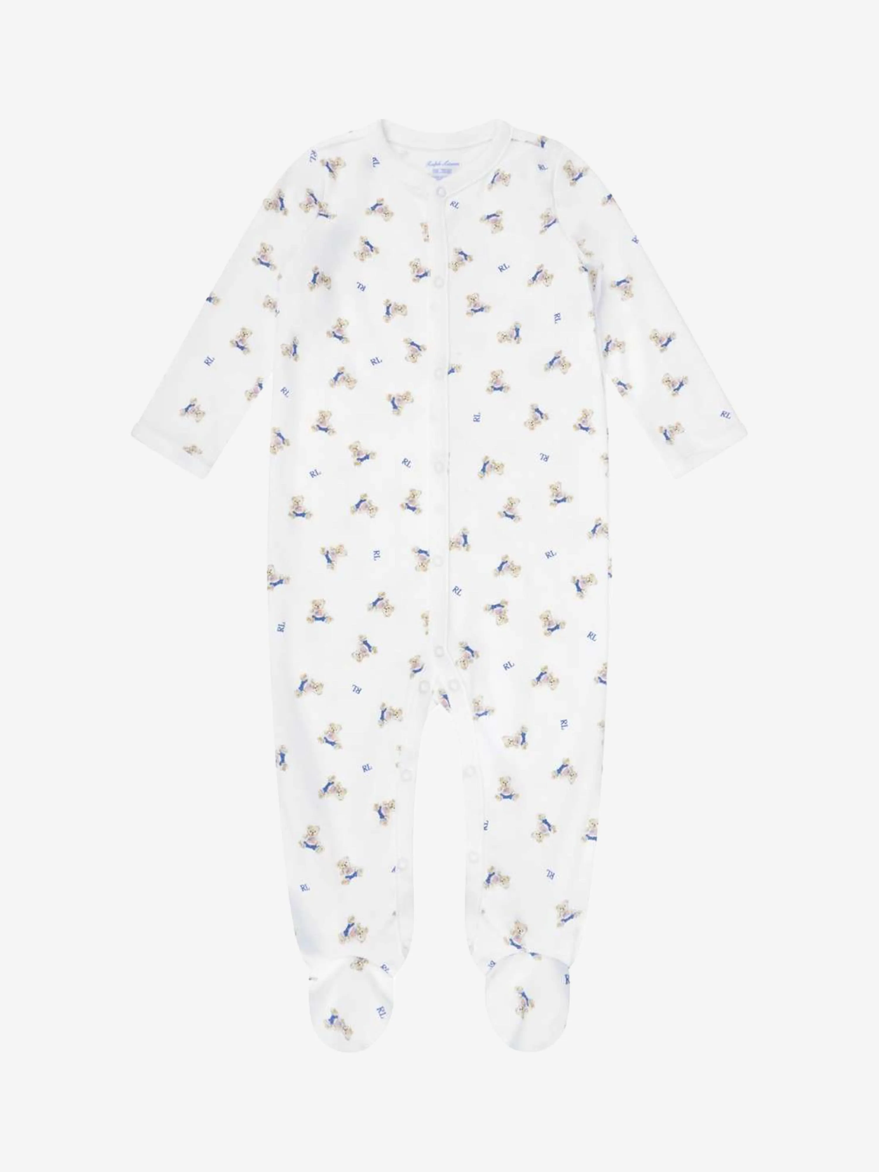 Baby Boys Bear Print Babygrow