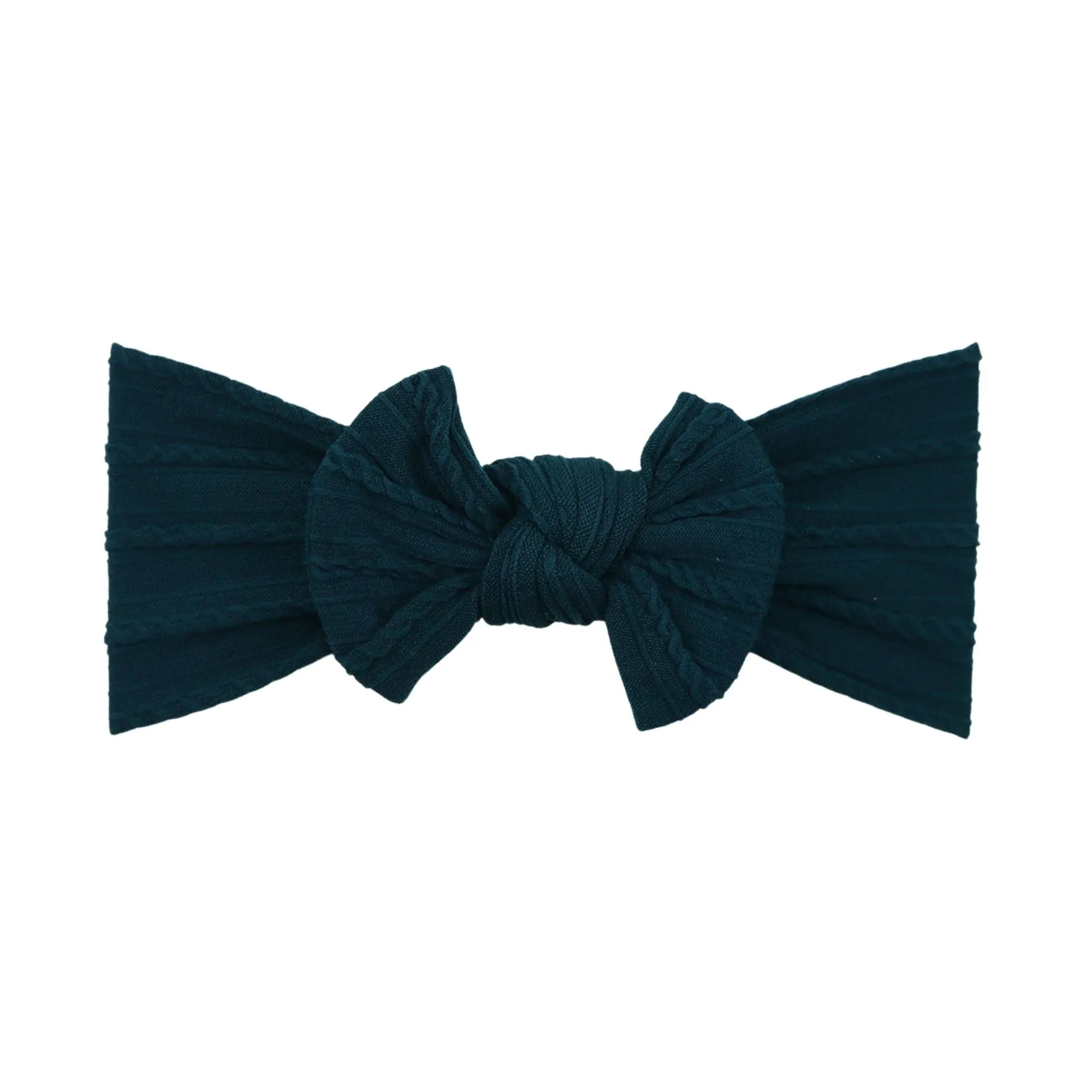 Baby Top Knot Single Bow Headband Teal