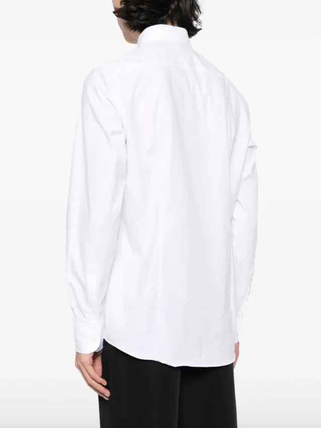 BOSS classic-collar poplin shirt