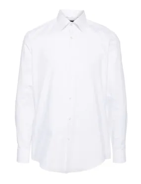 BOSS classic-collar poplin shirt