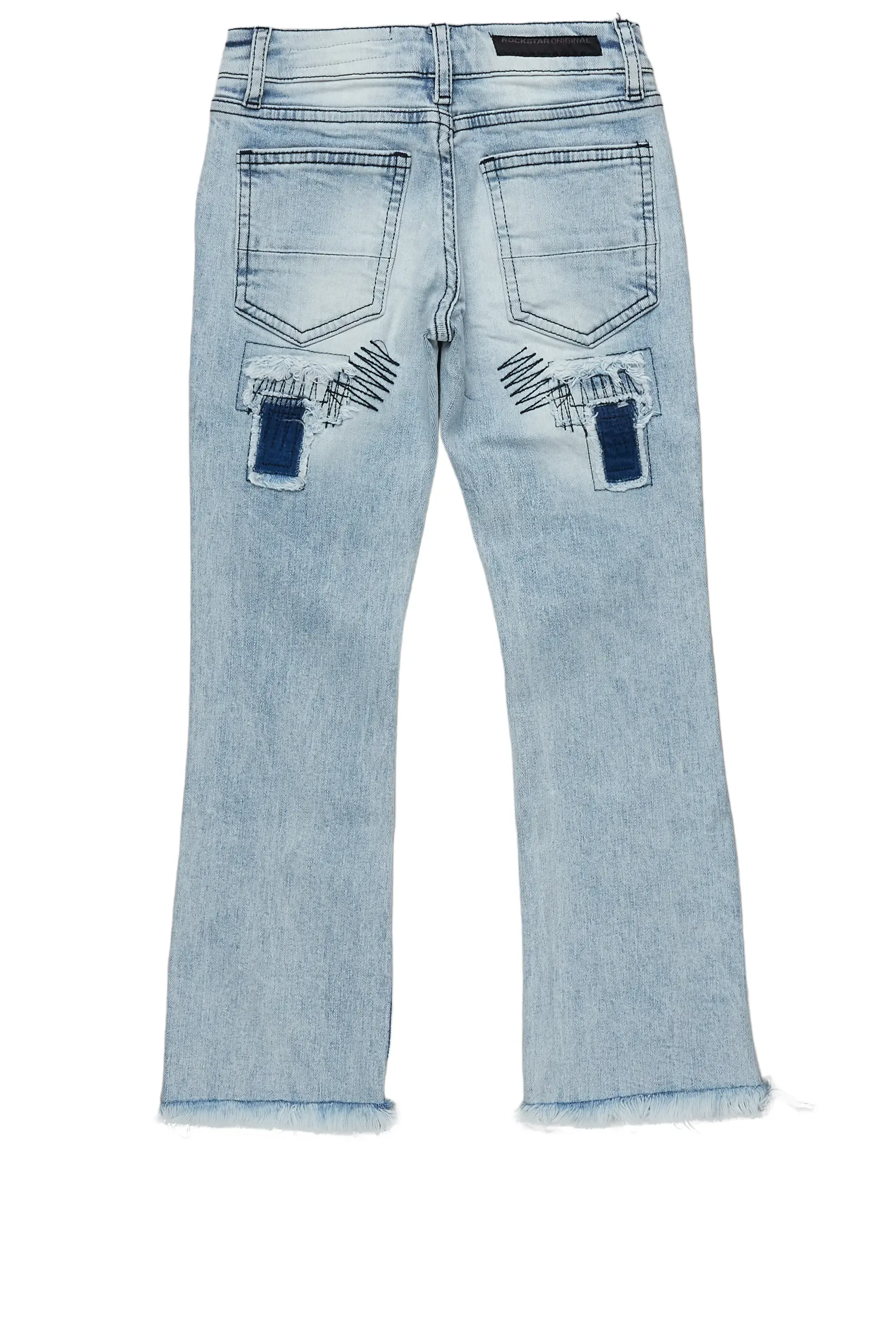 Boys Camden Blue Stacked Flare Jean