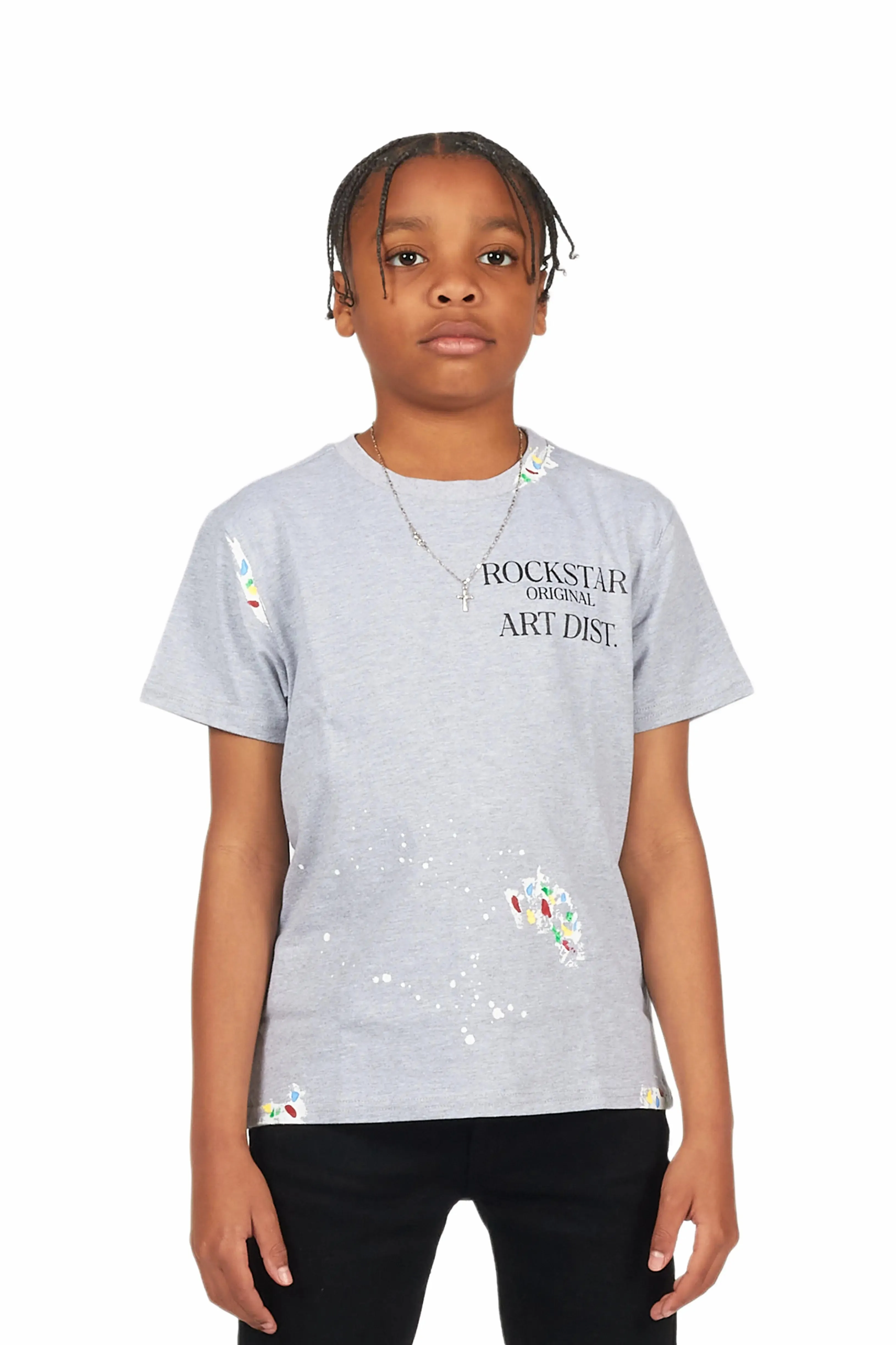 Boys Palmer Grey Graphic T-Shirt