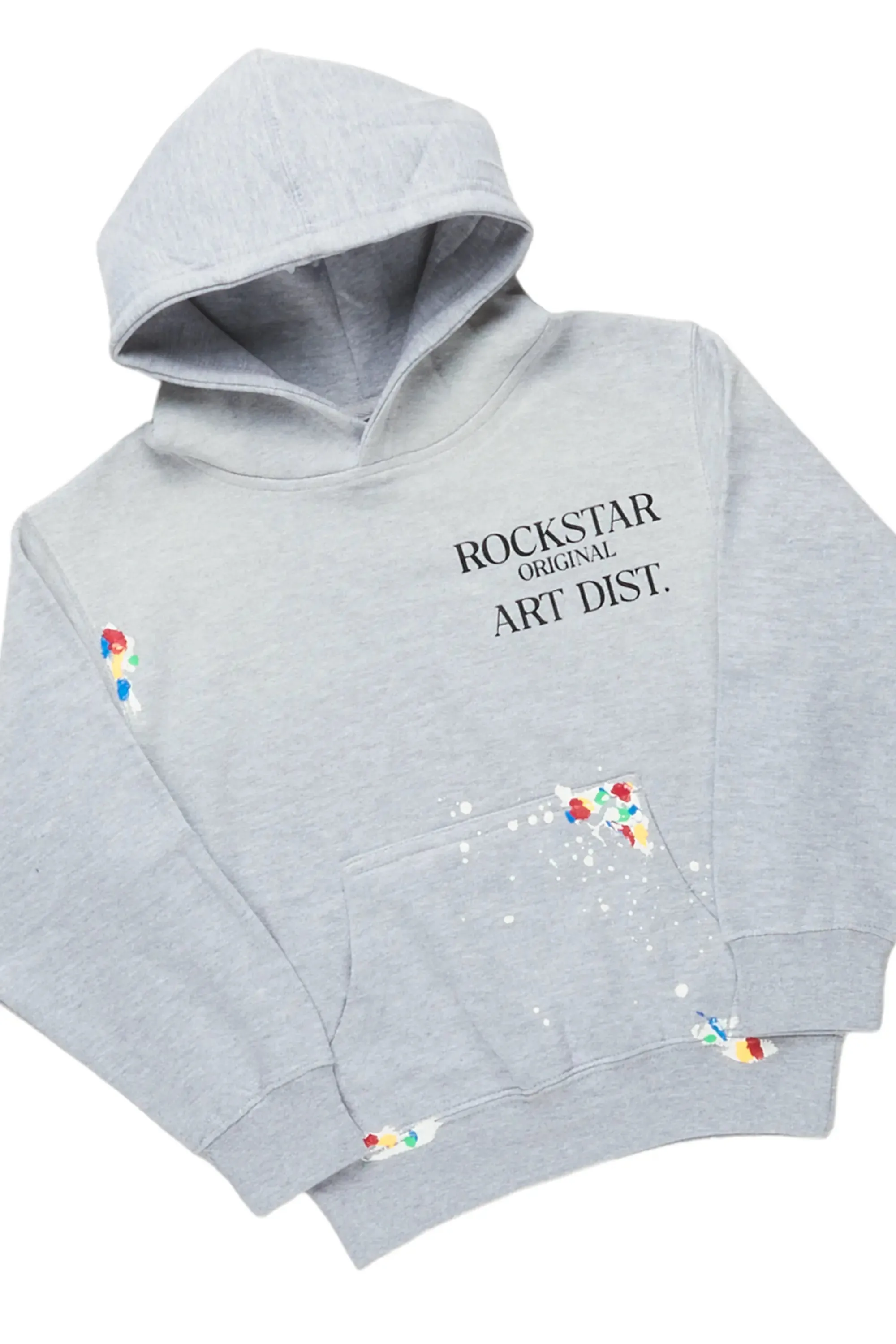 Boys Palmer Heather Grey Hoodie Track Set