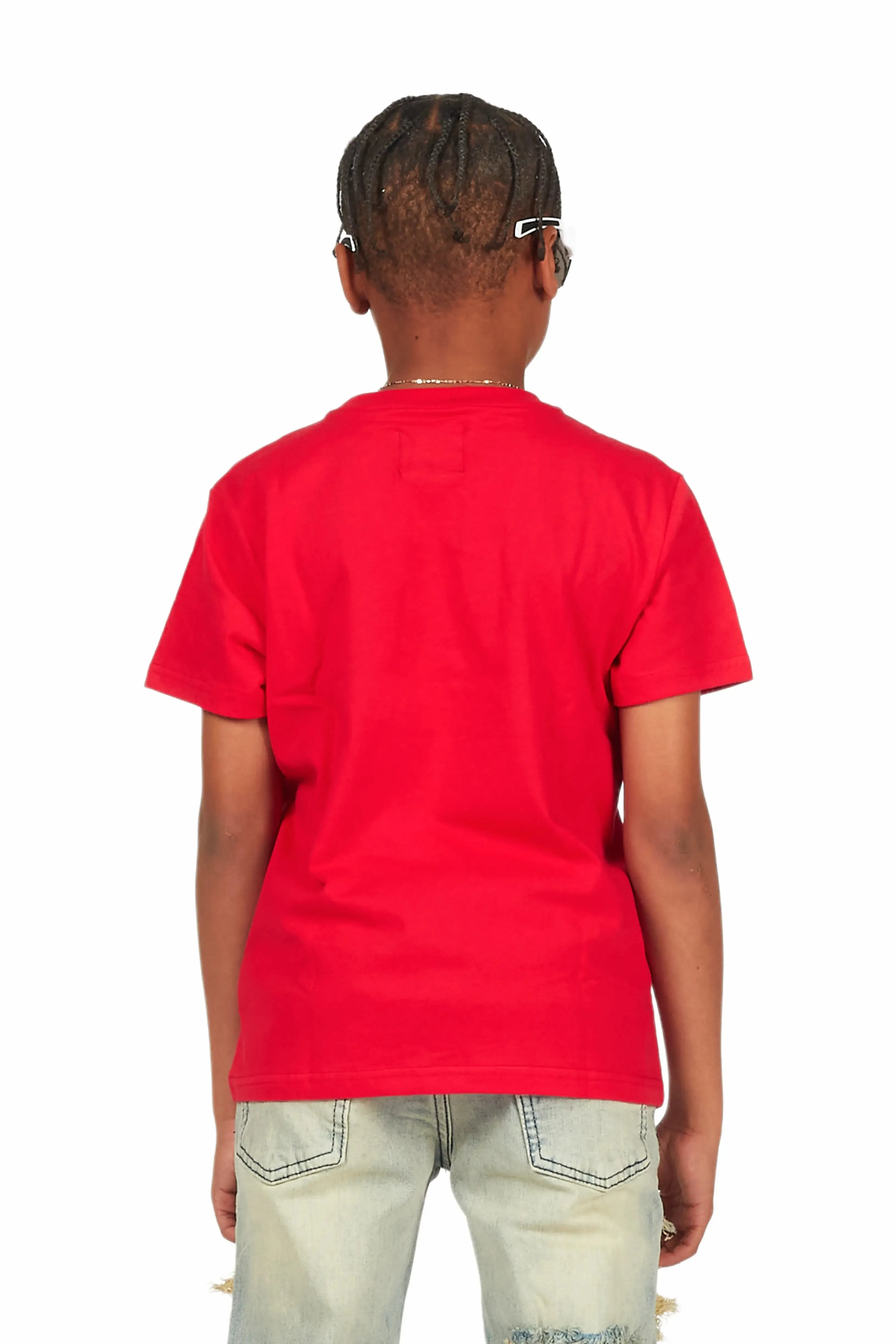 Boys Palmer Red Graphic T-Shirt