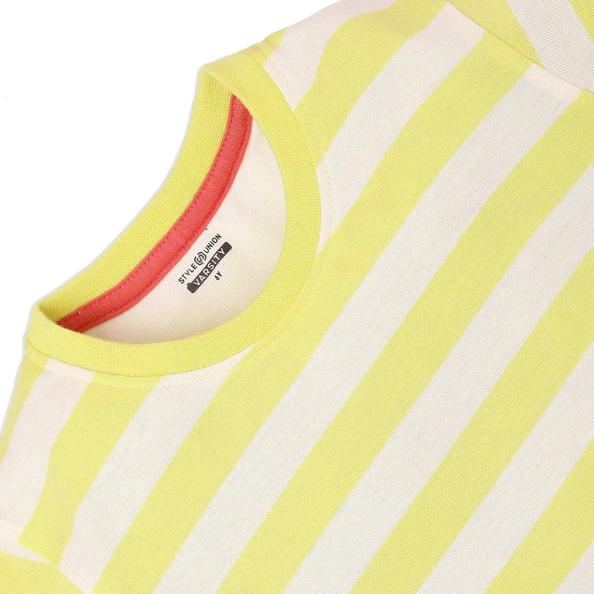 Boy's Regular Fit Striped T-Shirt