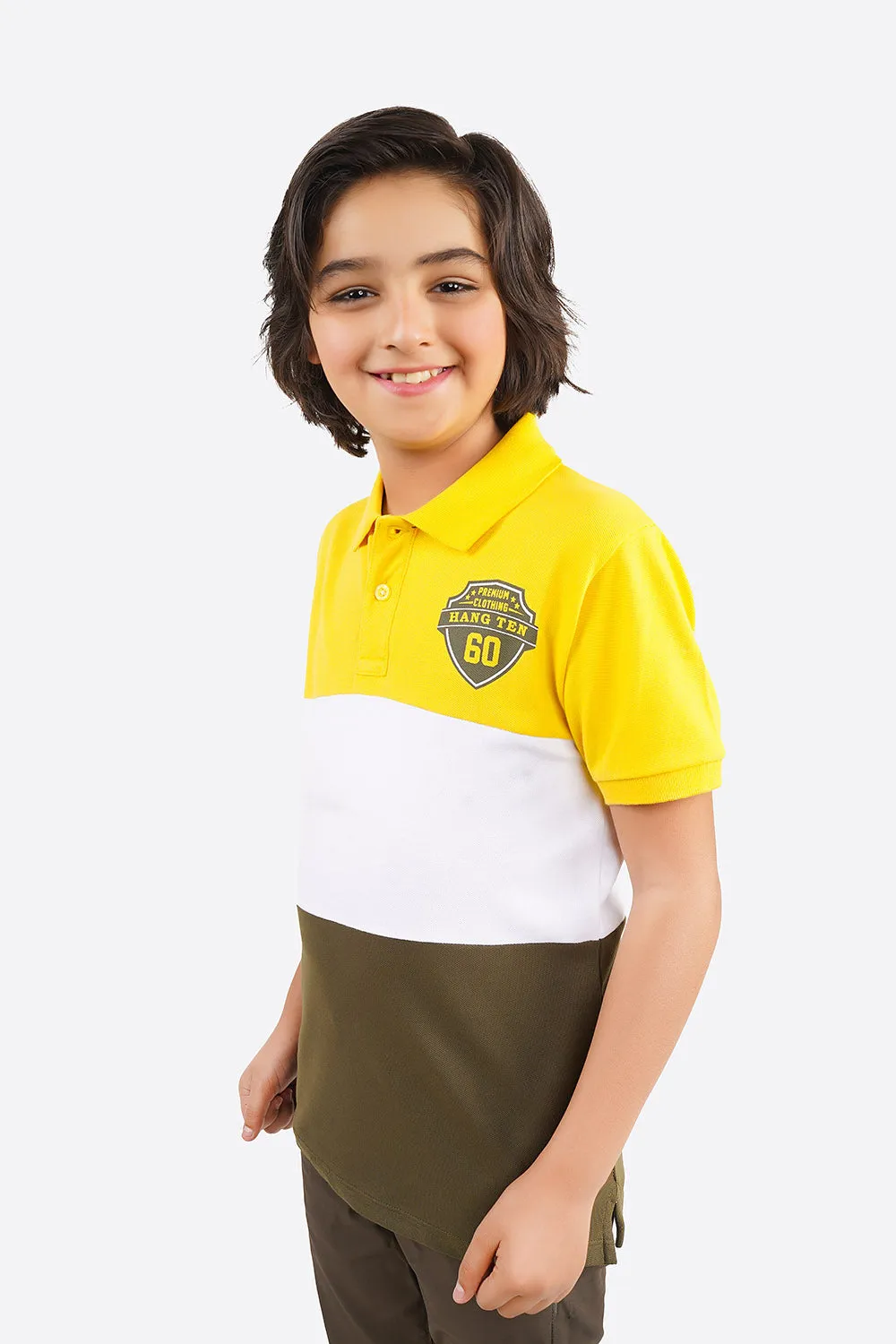 Boy's Short Sleeves Fashion Polo