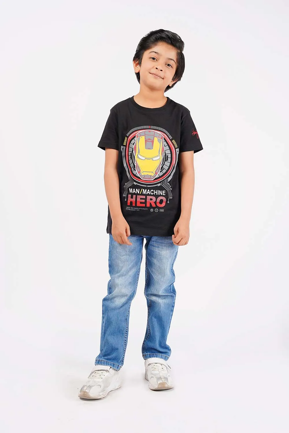 Boy's Short Sleeves Graphics Tee