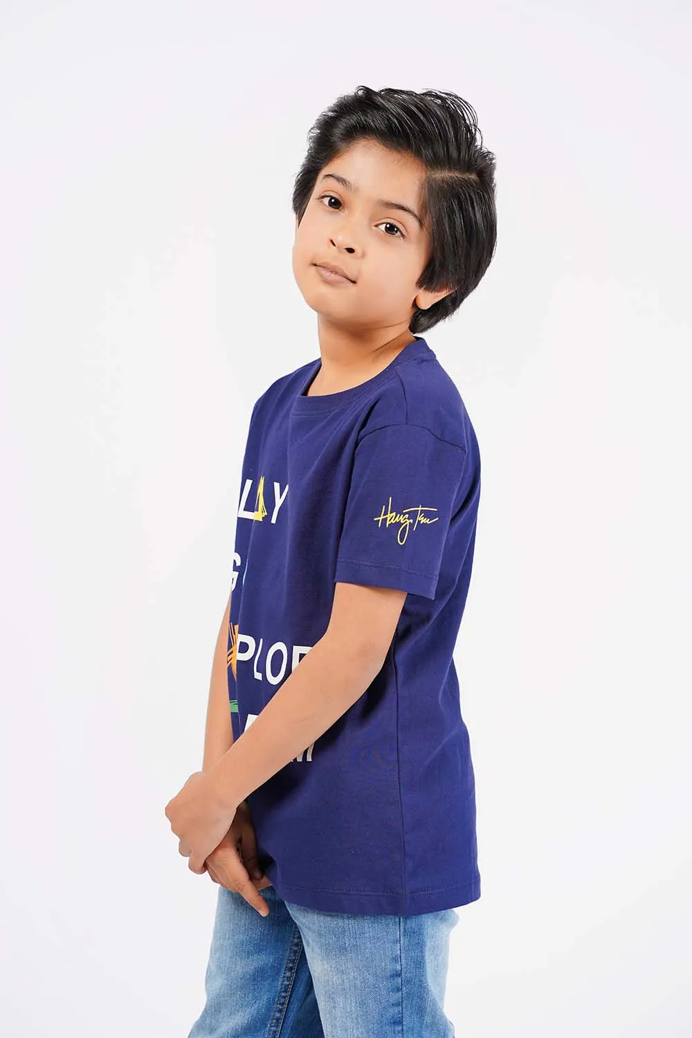 Boy's Short Sleeves Graphics Tee