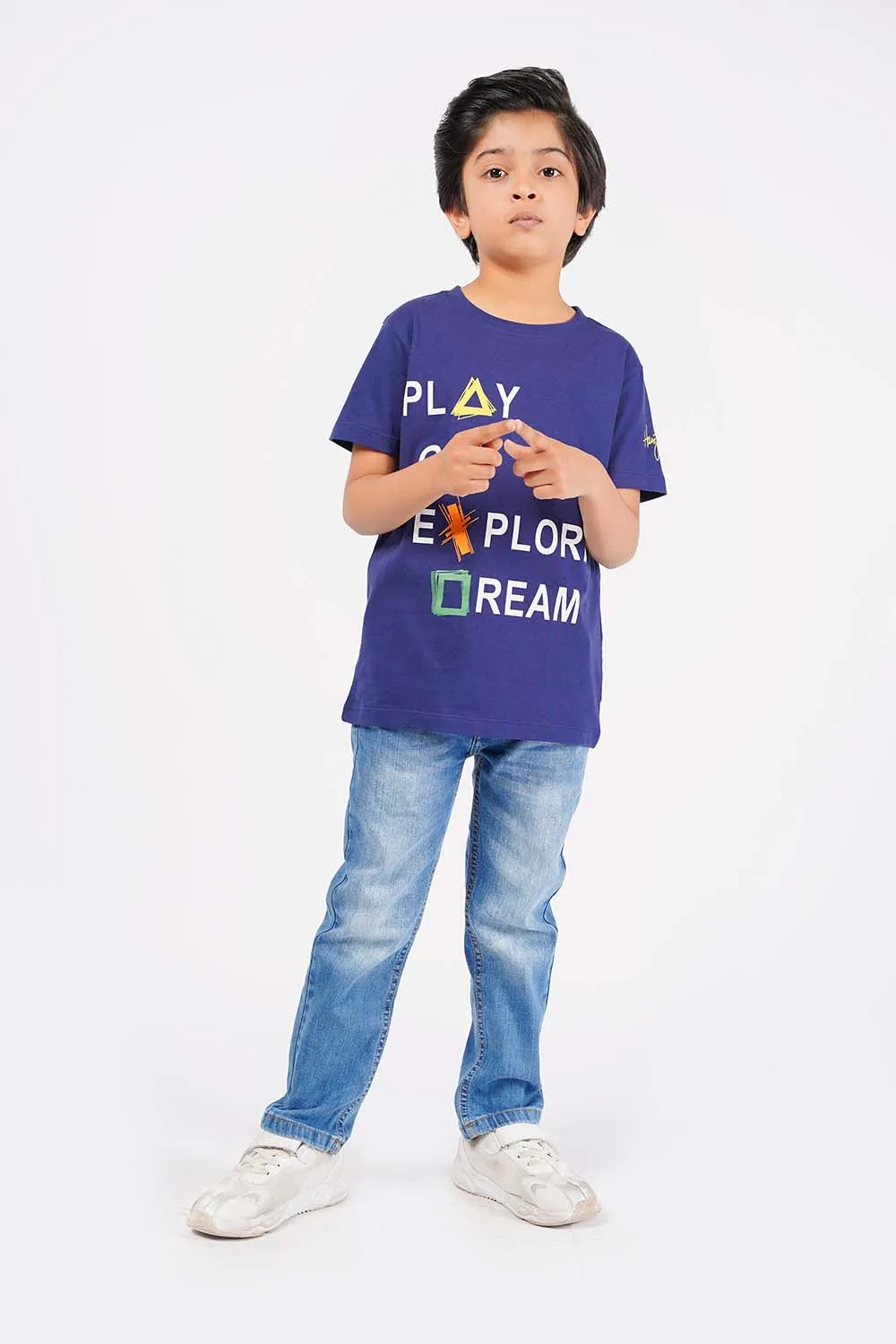 Boy's Short Sleeves Graphics Tee