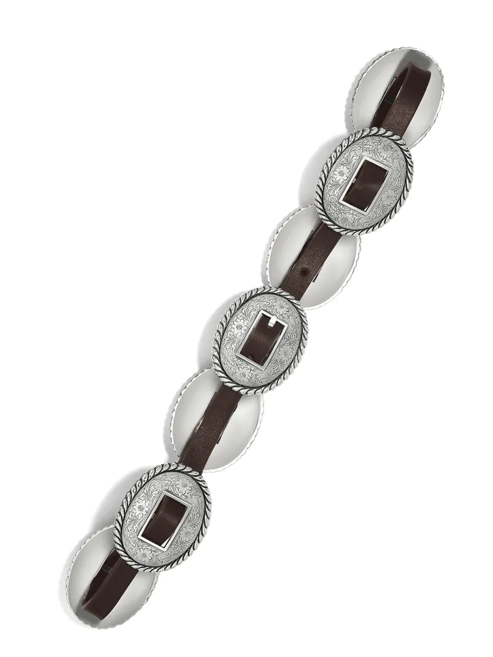 Brighton 5583L Ladies Fandango Concho Belt Brown