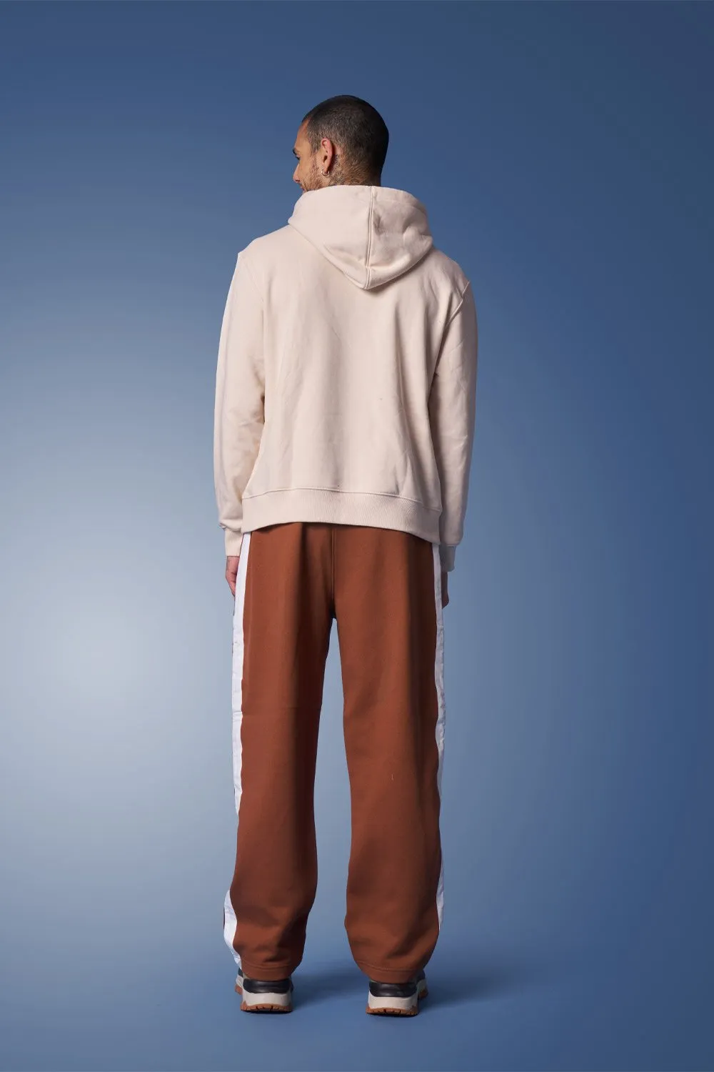 Brown Sporty Straight Fit Pants