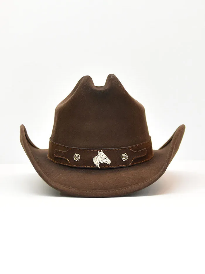 Bullhide HORSING AROUND 0483CH  Kids Western Felt Hat Chocolate