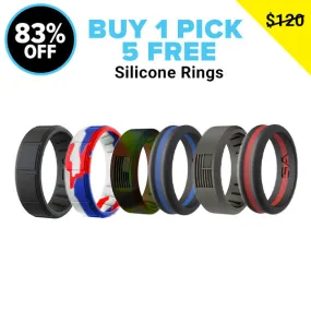 BUY 1 SILICONE RING GET 5 FREE