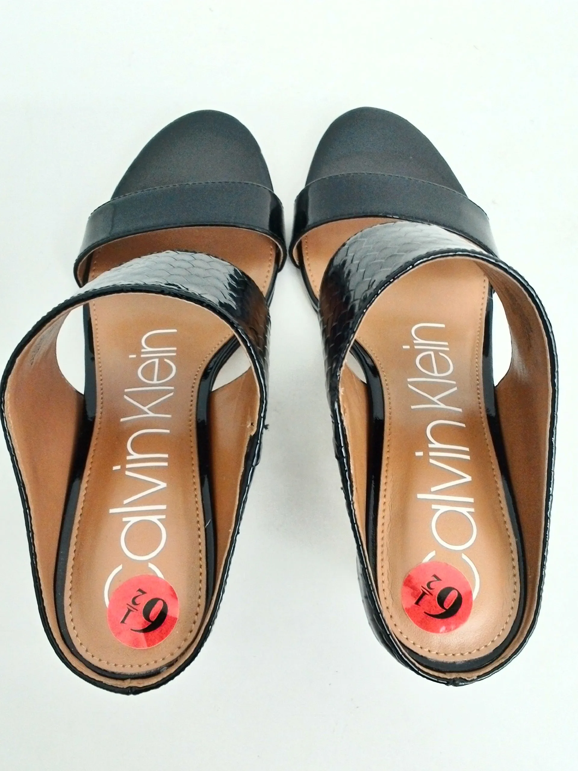 Calvin Klein Women's Cecily Black Mule Sandals Size 6.5