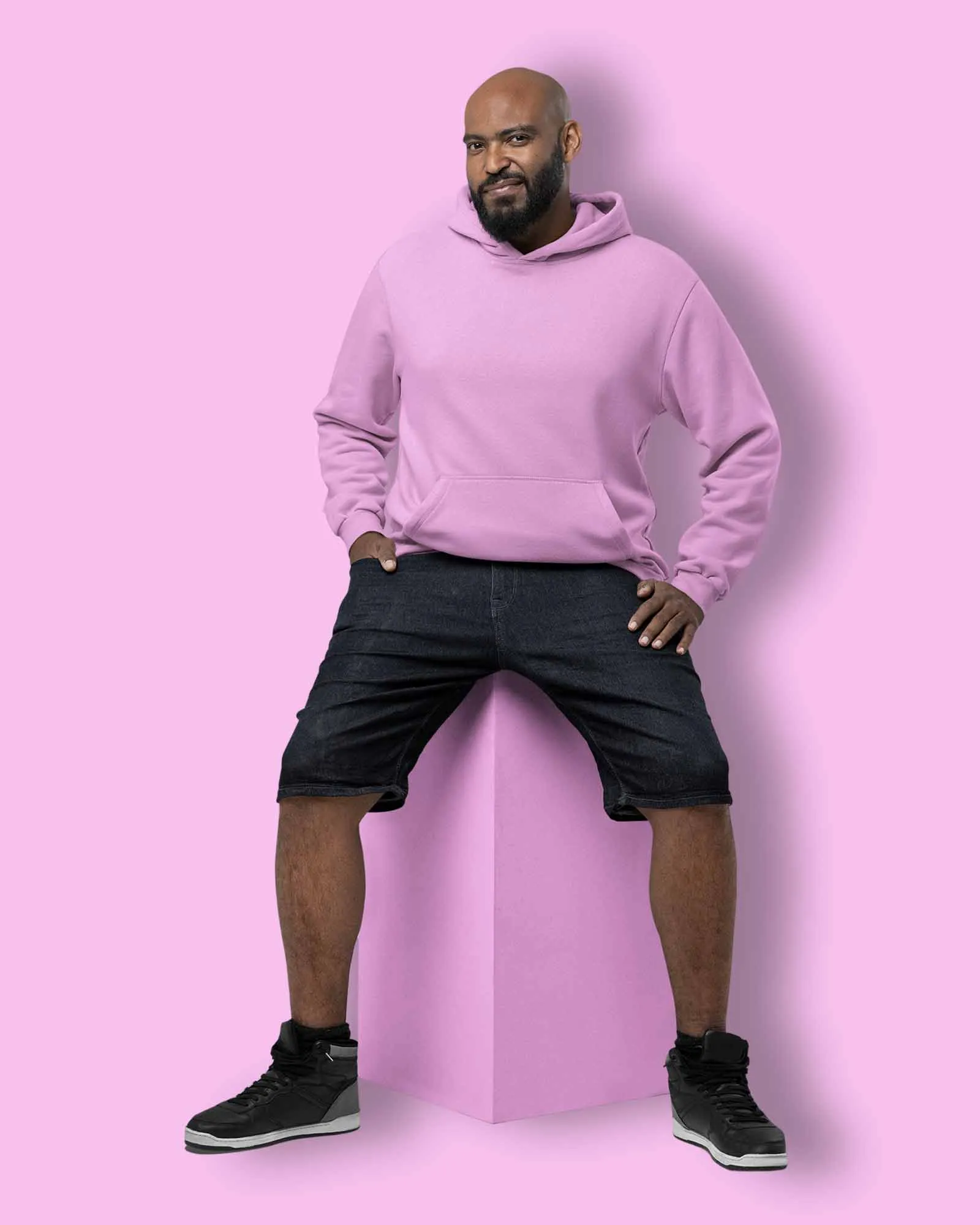 Classic Hoodie: Baby Pink