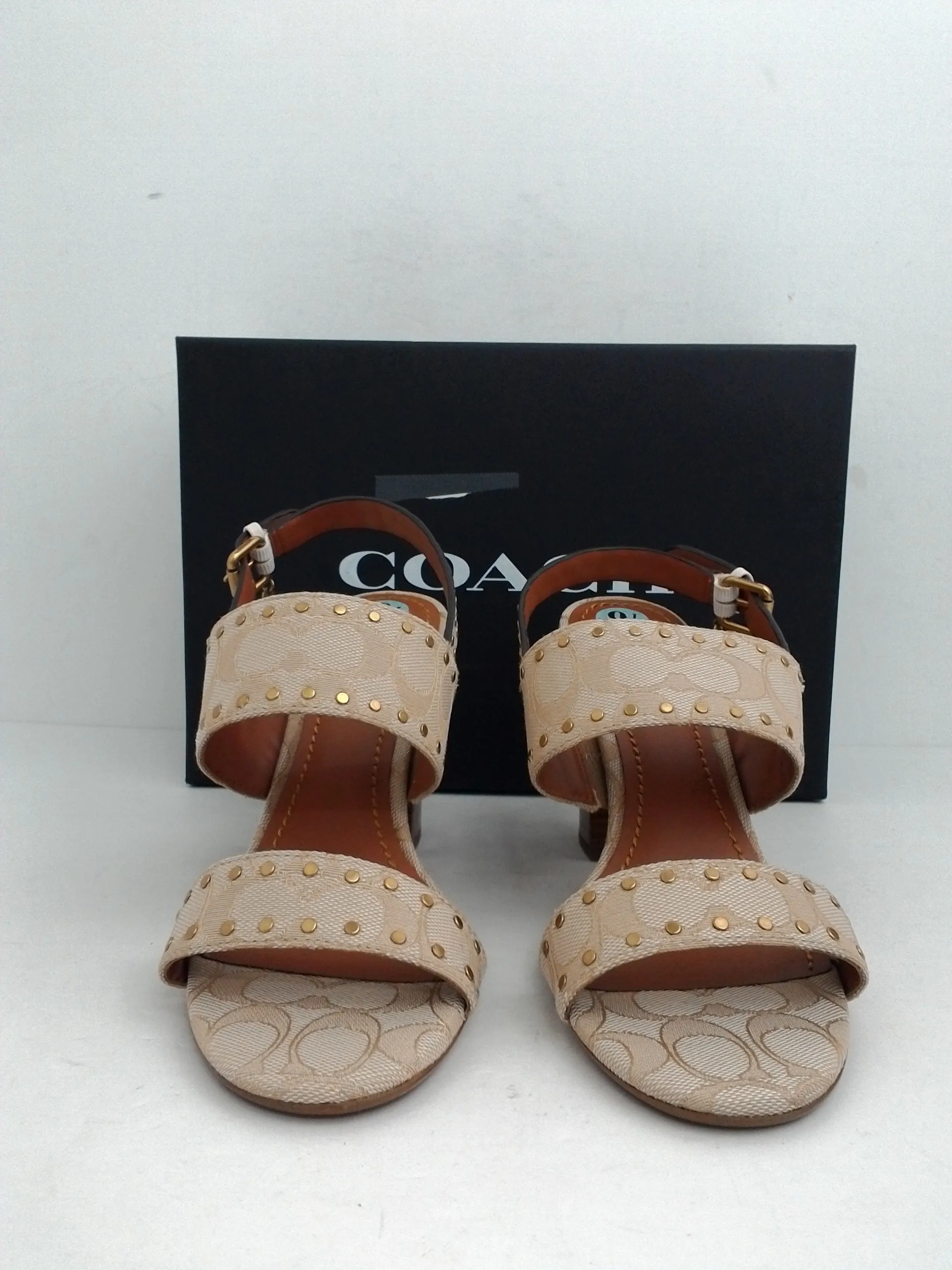 Coach Women's Rylie Heeled Sandal Size 9.5 B