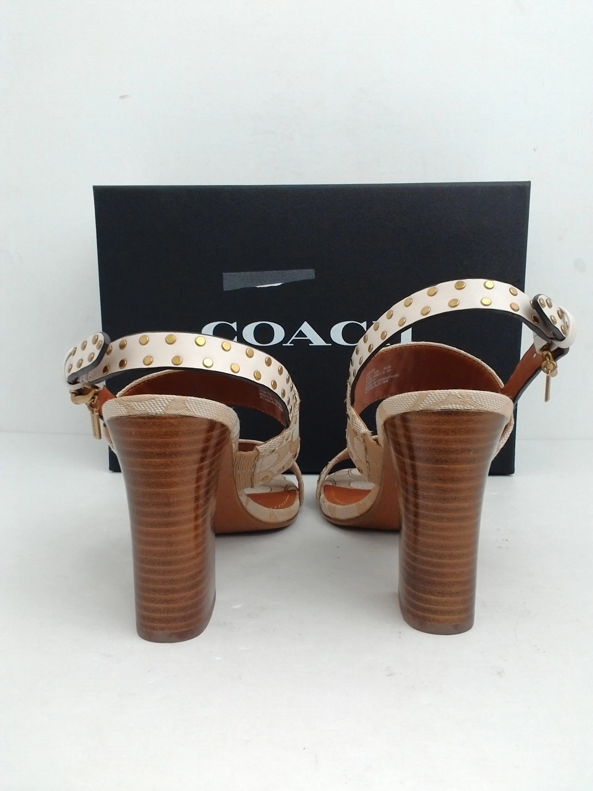 Coach Women's Rylie Heeled Sandal Size 9.5 B