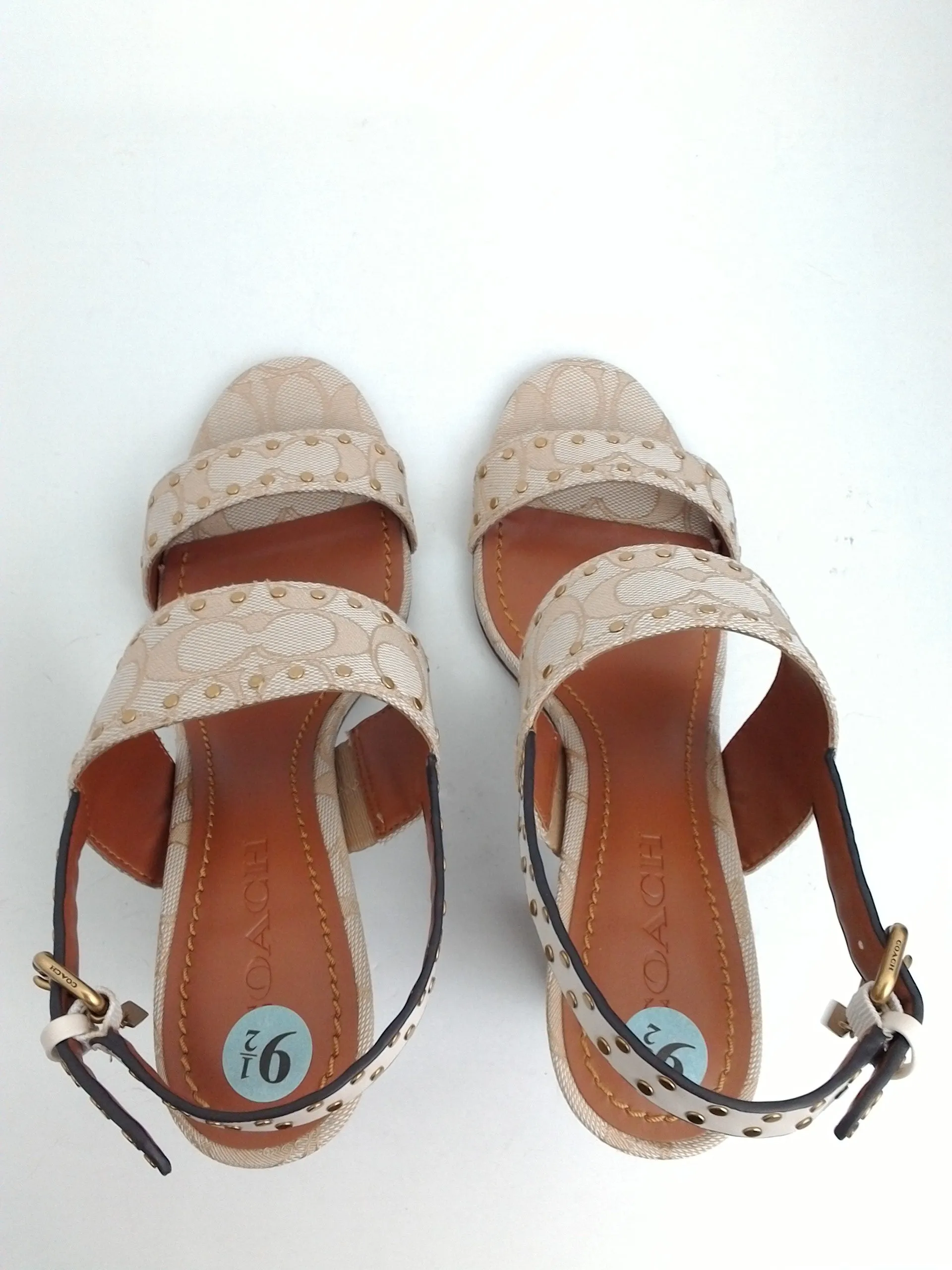 Coach Women's Rylie Heeled Sandal Size 9.5 B