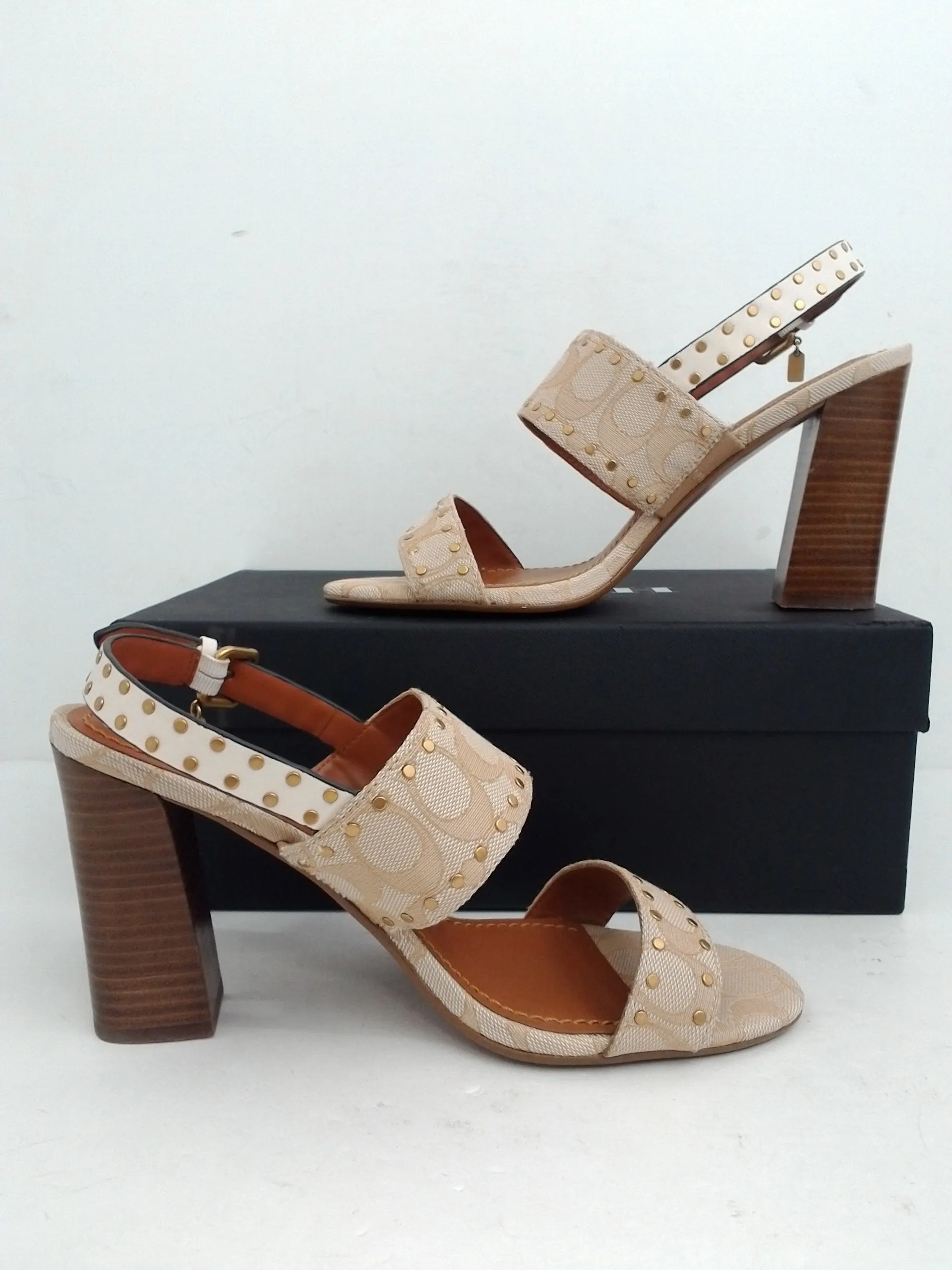 Coach Women's Rylie Heeled Sandal Size 9.5 B