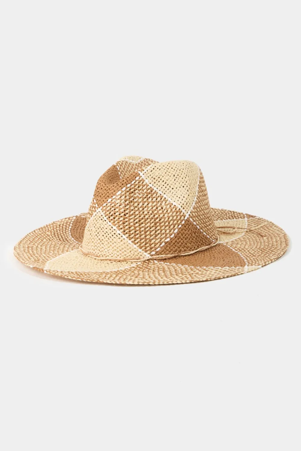 Contrast Straw Braid Hat