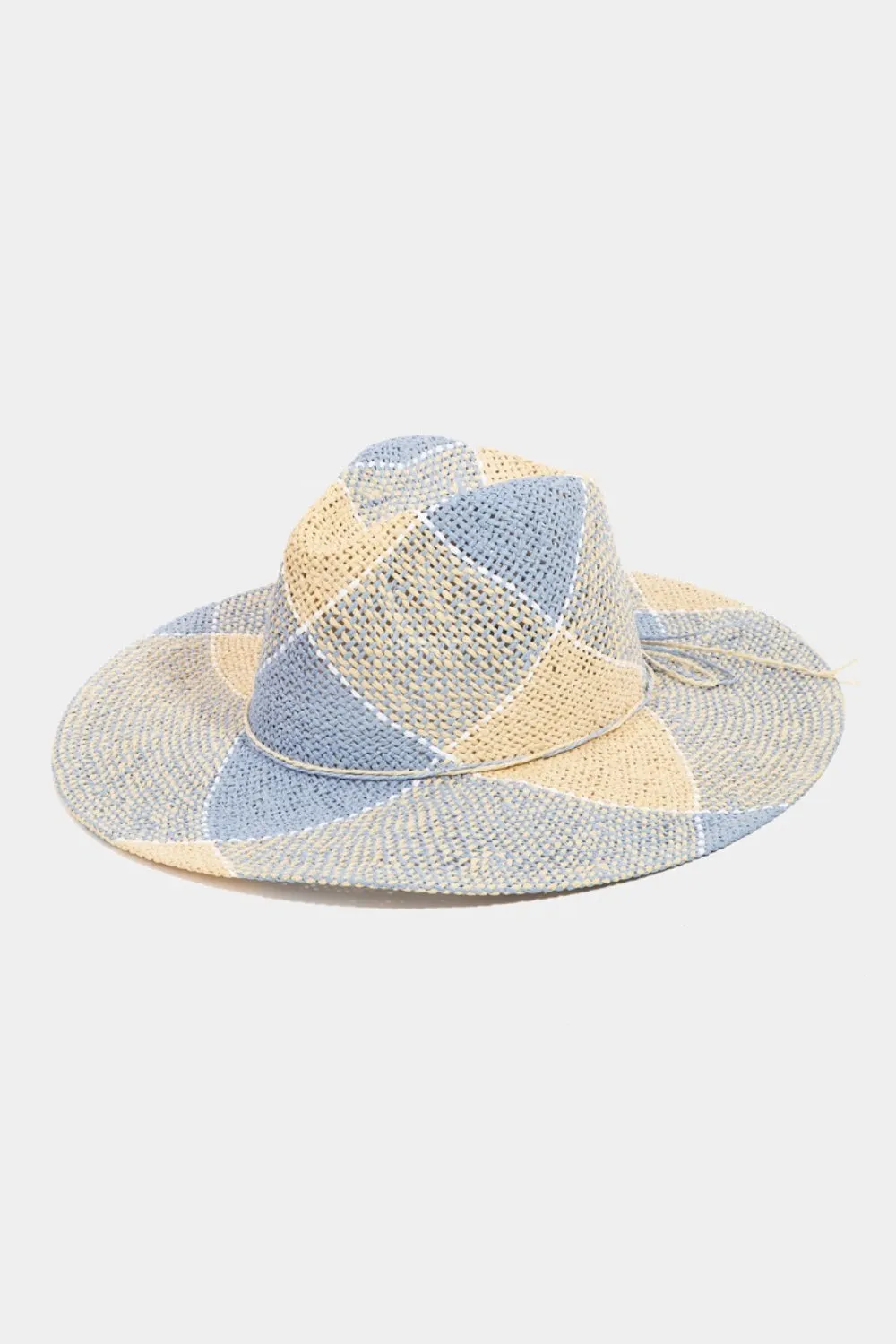 Contrast Straw Braid Hat