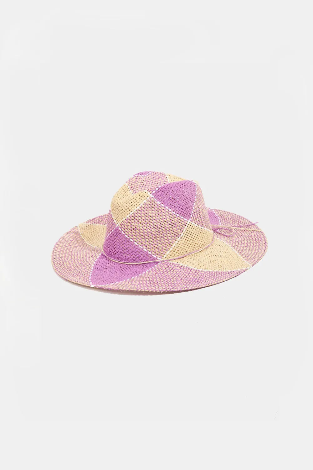 Contrast Straw Braid Hat