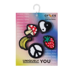 Crocs Jibbitz 5 Pack - Peace and Love Tufted