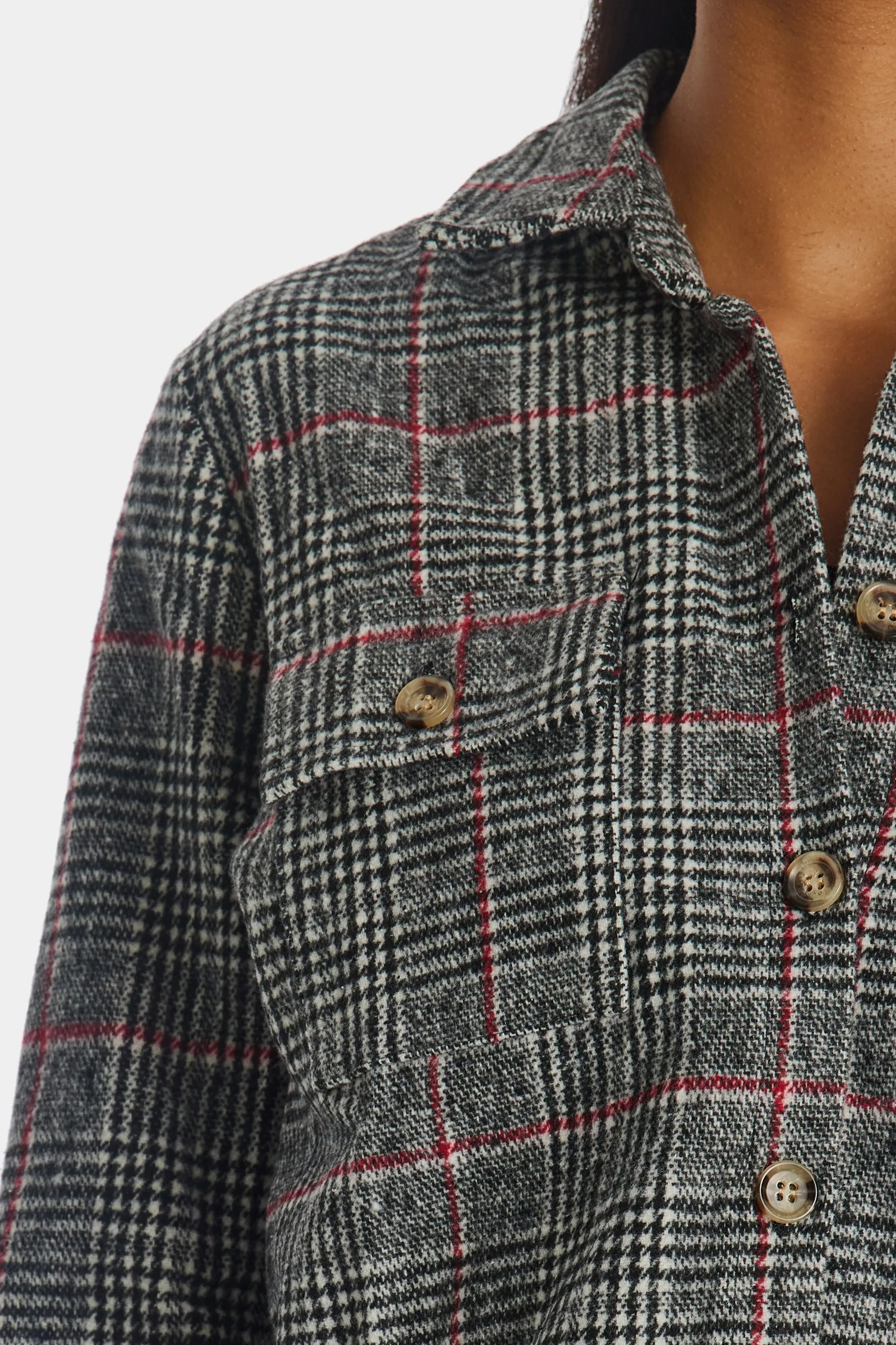 Cropped Plaid Shacket