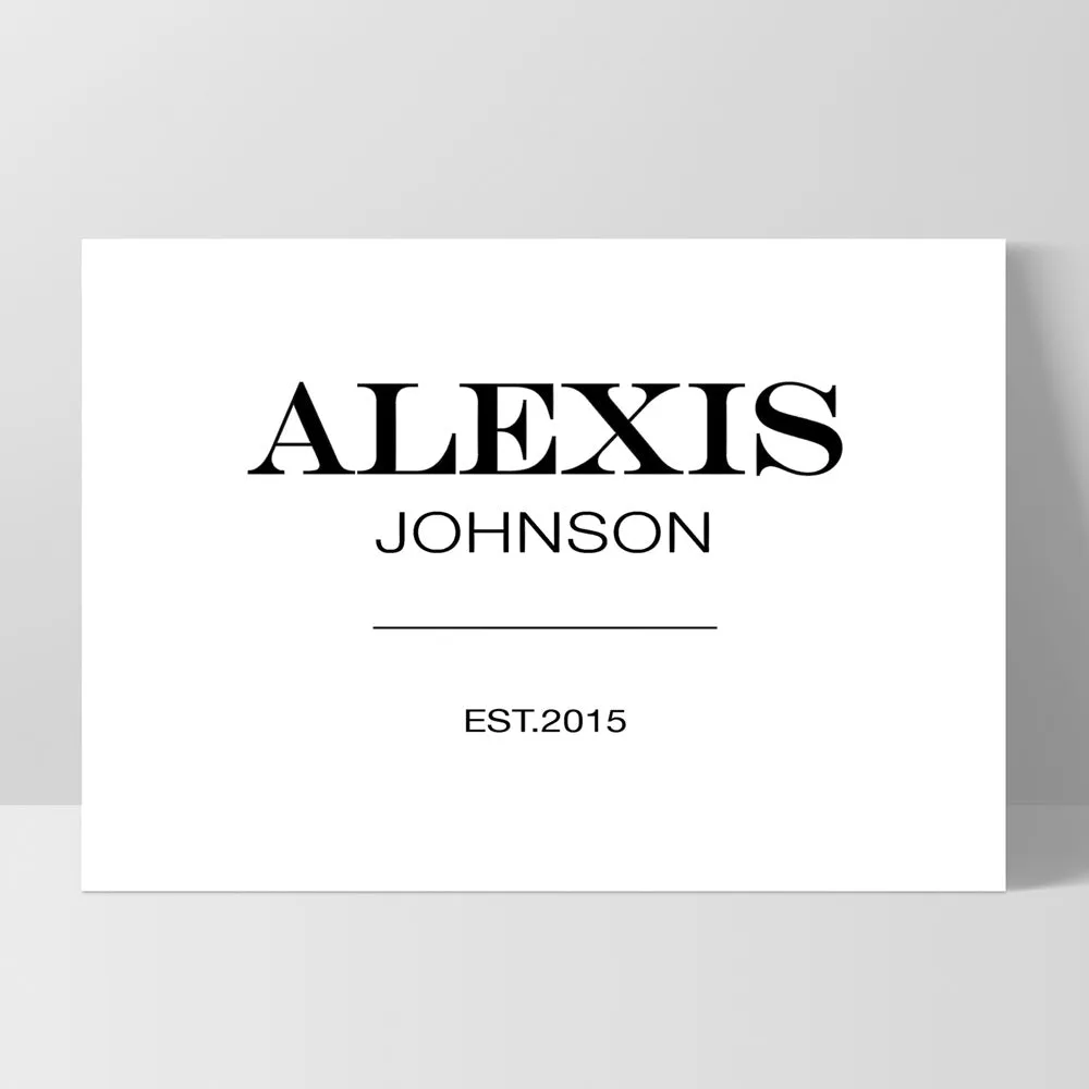 Custom Personalised Name | Marfa Style - Art Print