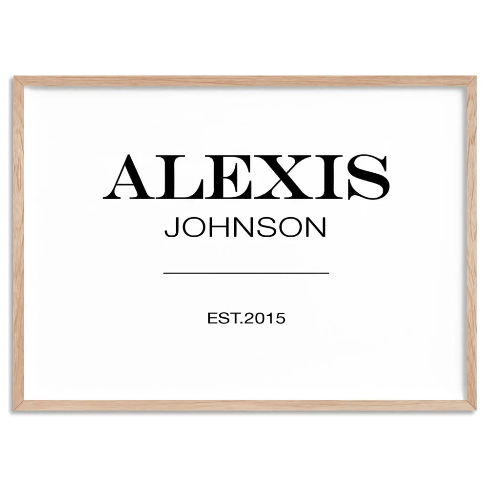 Custom Personalised Name | Marfa Style - Art Print