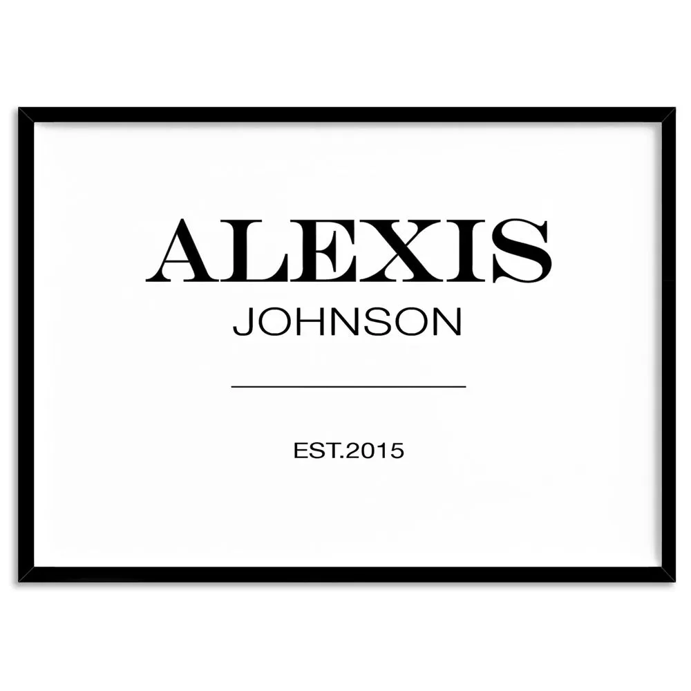 Custom Personalised Name | Marfa Style - Art Print