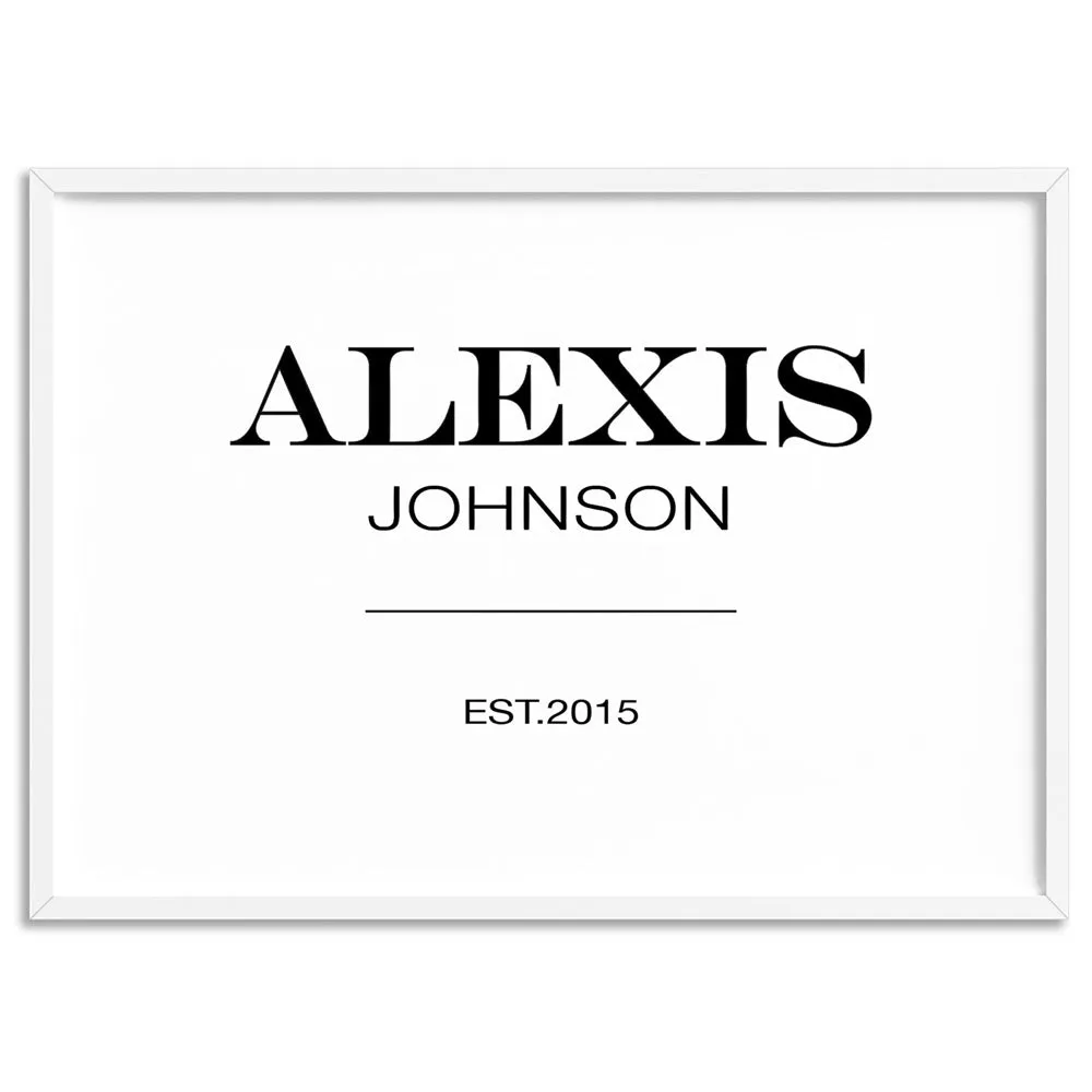 Custom Personalised Name | Marfa Style - Art Print