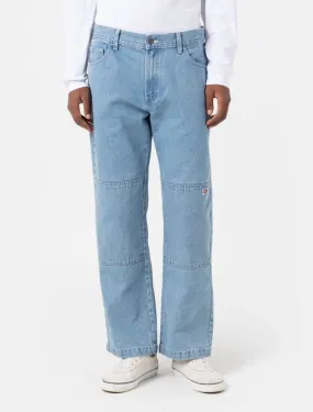 Dickies - Double Knee Denim Trousers - Light Wash