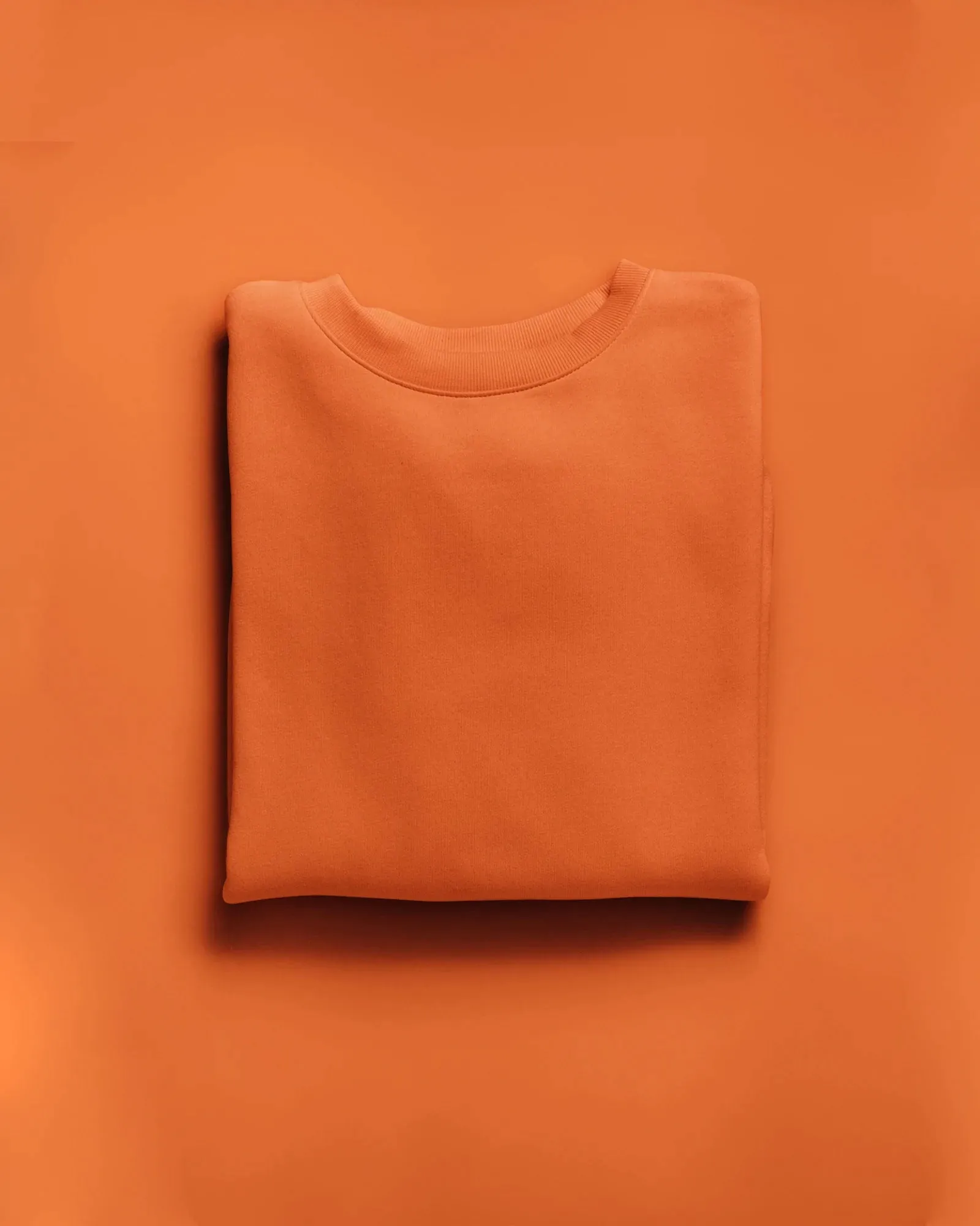 Drop Shoulder Sweatshirt: Orange