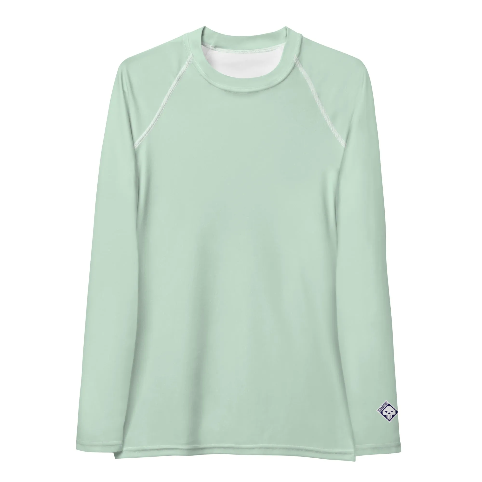 Elevated Essentials: Long Sleeve Solid Color Rash Guard for Women - Surf Crest