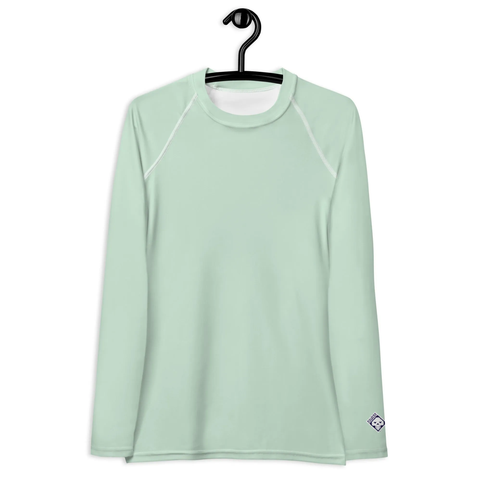 Elevated Essentials: Long Sleeve Solid Color Rash Guard for Women - Surf Crest