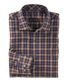 Ettore Plaid Long Sleeve Sport Shirt