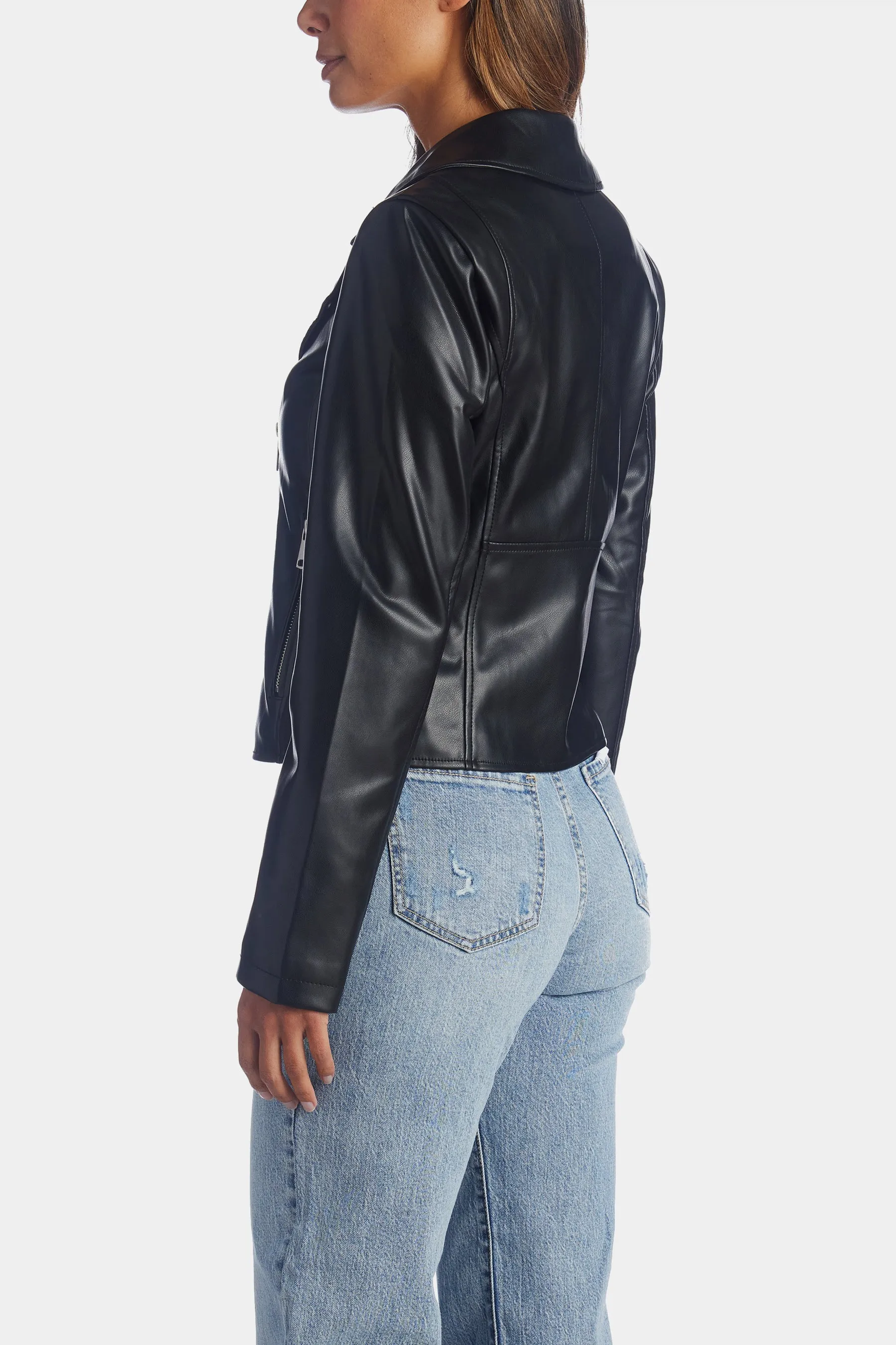 Faux Leather Biker Jacket