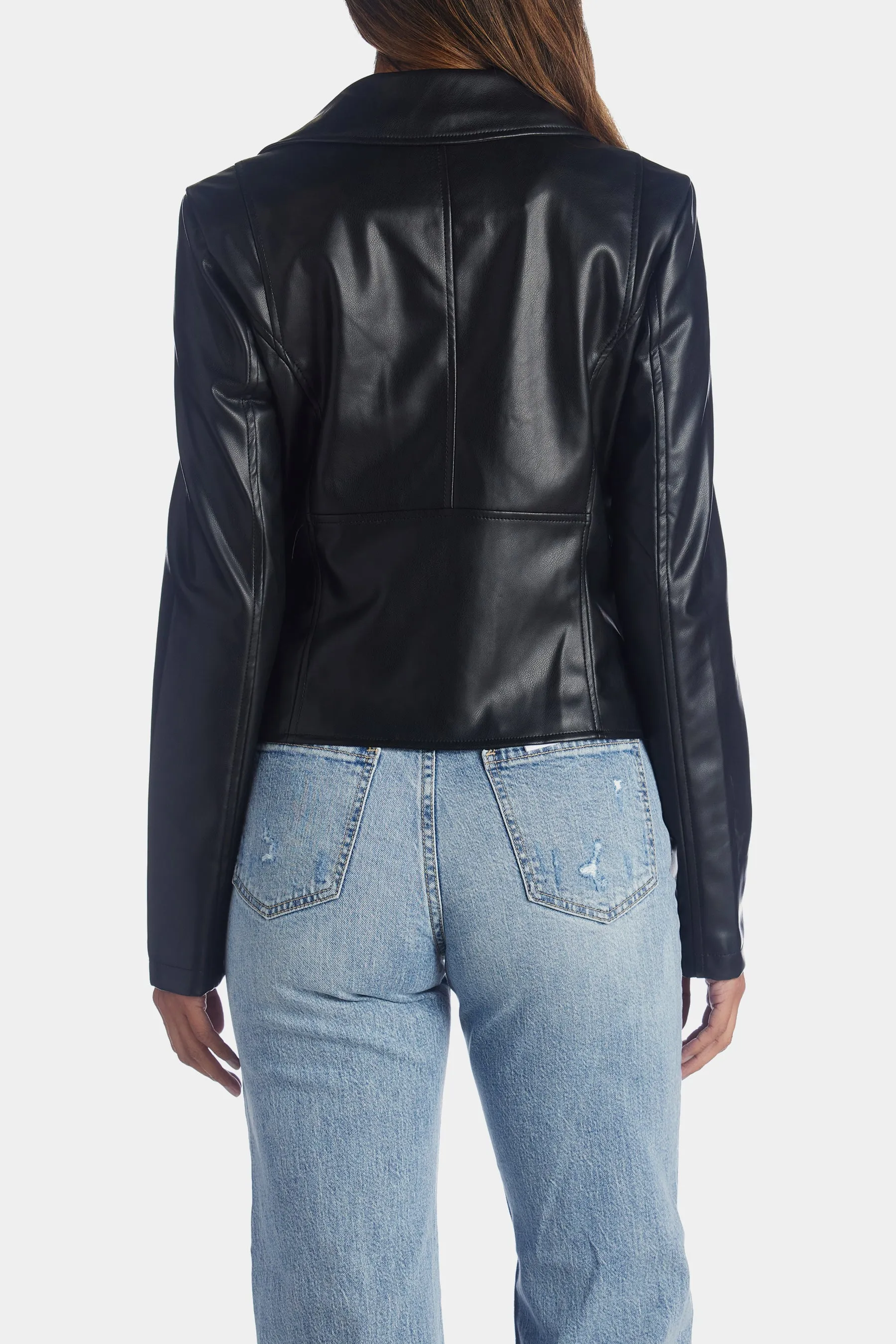 Faux Leather Biker Jacket