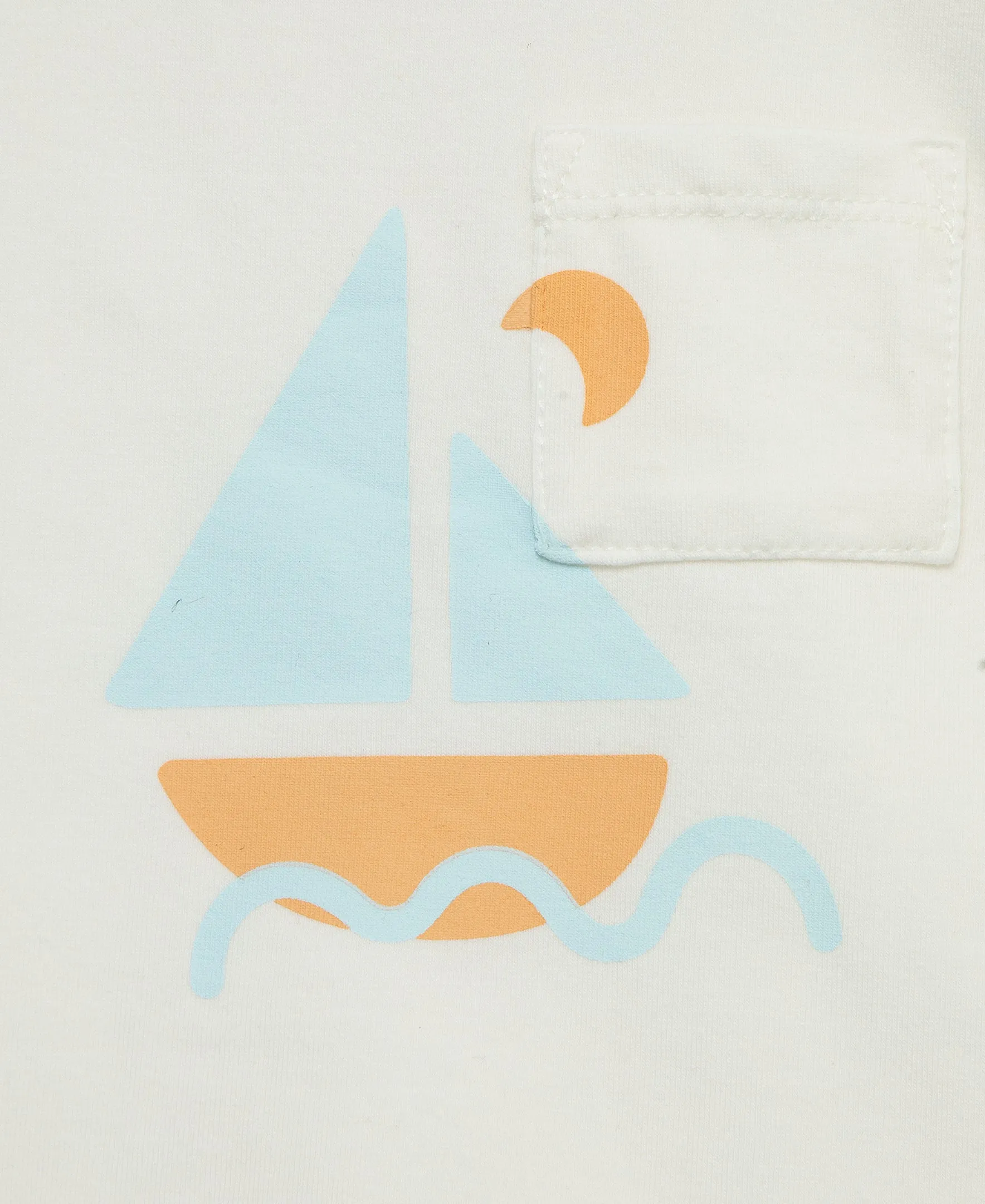 Focus Kids Blue Sail Away Retro Short Set (3M-12M)